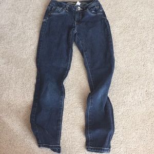 Girls navy blue jeans